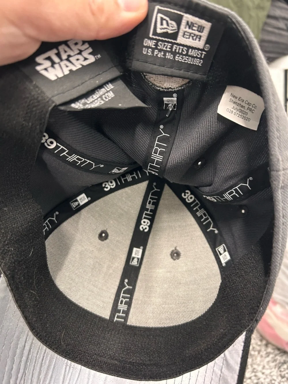 Star Wars Logo Snapback Cap - Gray Crown Black Bill